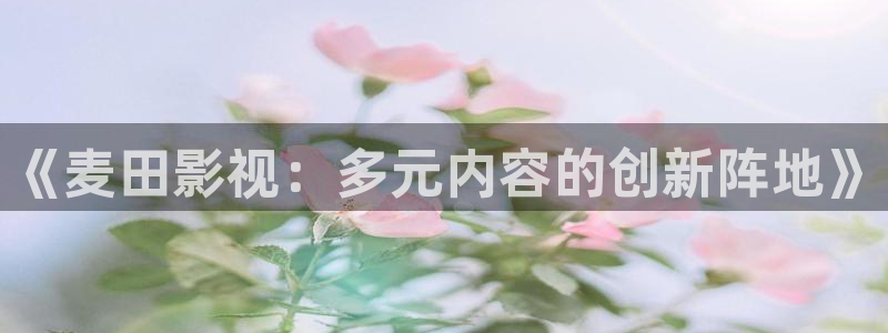 八戒影院光棍影院：《麦田影视：多元内容的创新阵地》